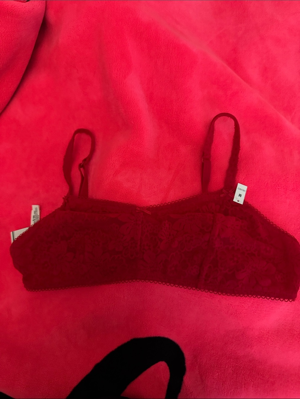 Victoria's Secret Red Lace Bralette